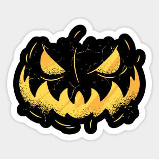 Halloween Jack O Lantern Pumpkin Costume Spooky Funny Creepy Sticker